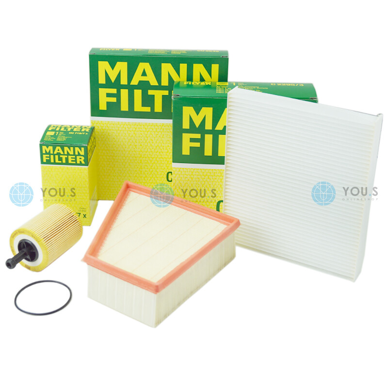 MANN FILTER SET ISPEZIONE SERVIZIO COMPLETO Per VW Fox (5Z1, 5Z3) 1.4