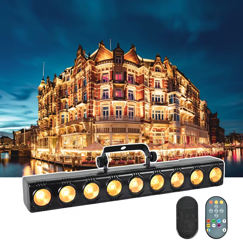 9*12W LED Wall Wash Light DMX512 Led Bar Laser Party Line Sound Control Spot Sta