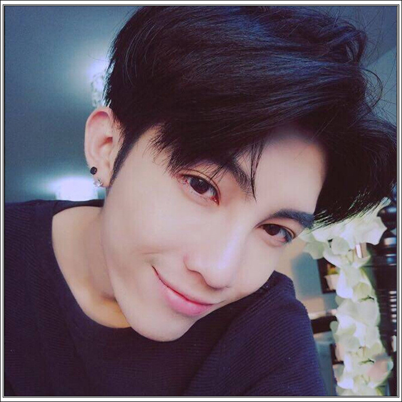 Men Handsome Boys Full Wig Korean Short Black Male Hair Cosplay