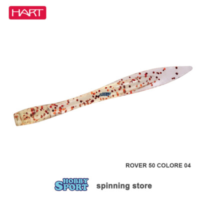 HART ROVER 50  COL 04  UV TRASPARENT RED GLITTER mm 50 ROCK FISHING SPINNING