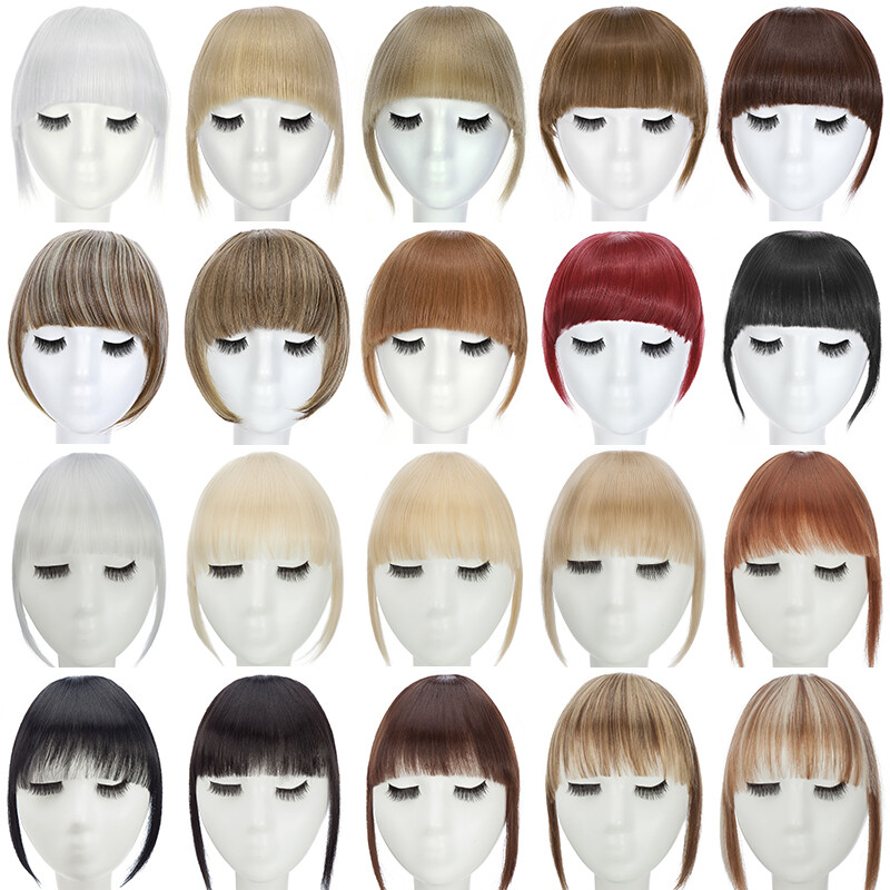 Front Thin Air Bangs Neat Fashion One Piece Clip-in Bangs Fringe Hair Extensions