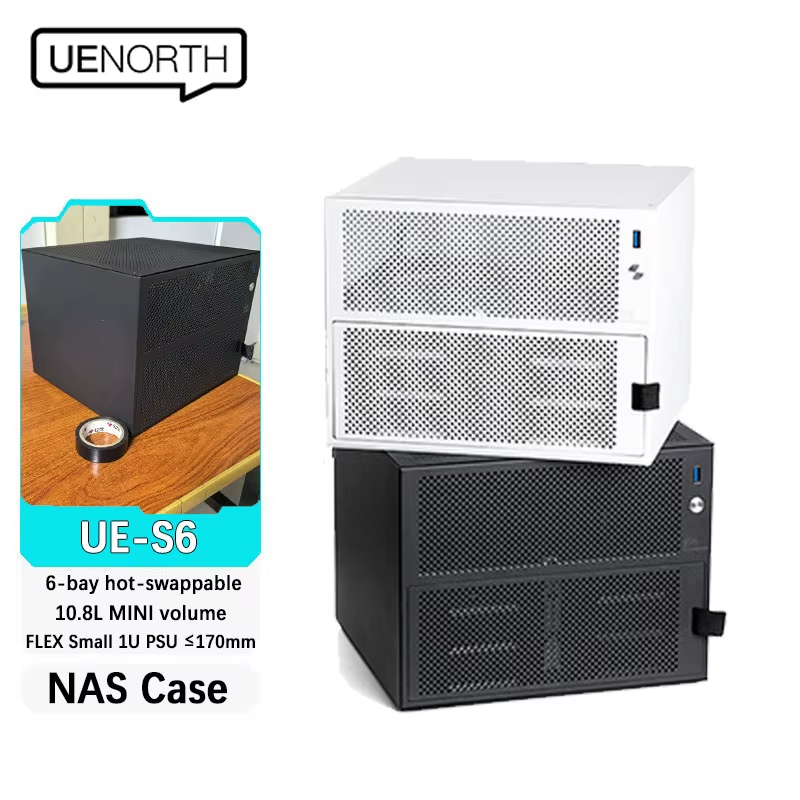 UE-S6 six-slot NAS chassis itx motherboard DIY desktop storage server small case