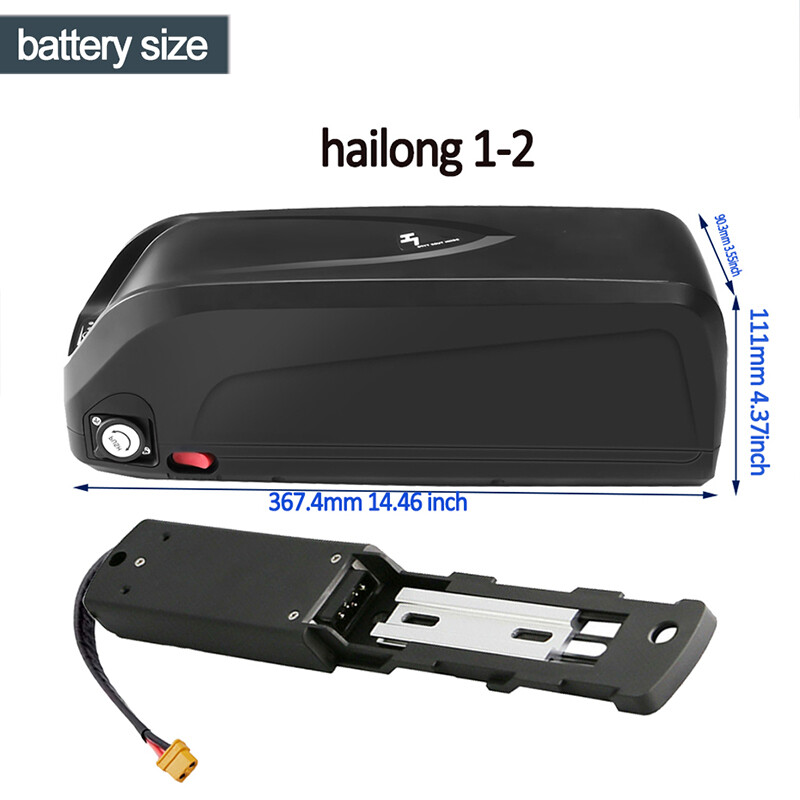 48V Ebike Battery 15Ah-30AH Hailong Electric Bike Lithium Pack 0W-1500W Downtube