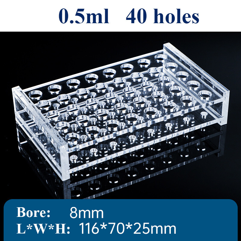 1X PMMA Centrifuge Test Tube Desktop Shelf Lab Supply Medical Vial Holder Tool