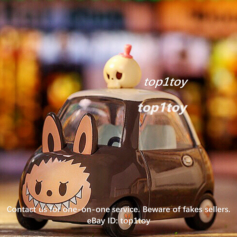 ② POPMART LABUBU CUTE PRIVATE CAR POP MART x HOW2WORK Labubu Cute Private Car Chocolate Secret