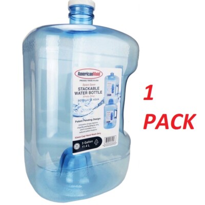 Water Jug Empty Refillable Water Bottle, Load Water Dispensers, Blue, 3 Gallons