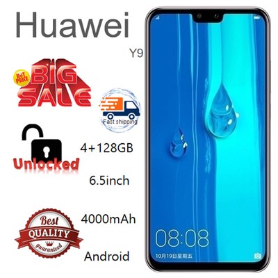 Huawei Y9 Unlocked 128GB 6.5-inch Global 13MP Rear Dual Camera Smartphone