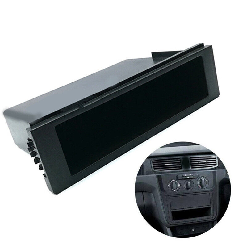 Single 1 Din Car Stereo Radio Dash Cup Holder Storage Box Plastic CD Player Case