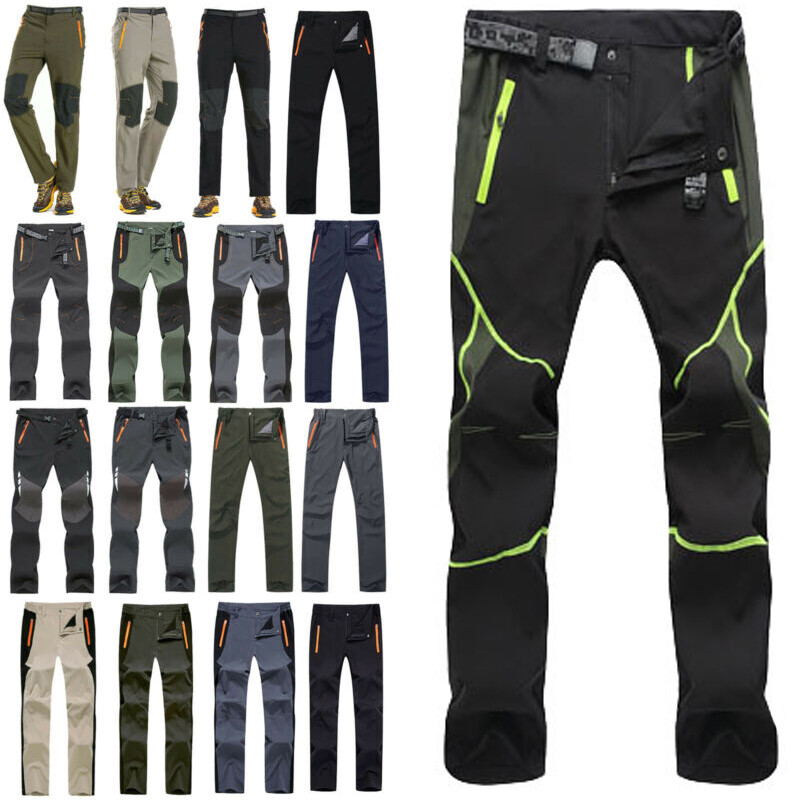 Herren Winddicht Outdoor Wanderhose Arbeitshose Trekkinghosen Softshellhose