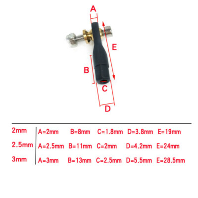 10pcs M2M2.5M3 Rod End Ball Joint With ScrewSet For RC Car Boat Airplane Crawler