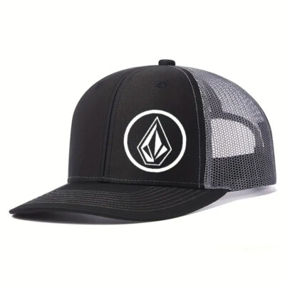 Mens Baseball Cap Breathable Mesh Back Cap Richardson Diamond Print Baseball Cap