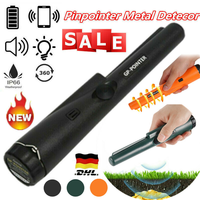 Schatzsuche Pinpointer Metall Detektor Metallsuchgerät mit LED Taschenlampe