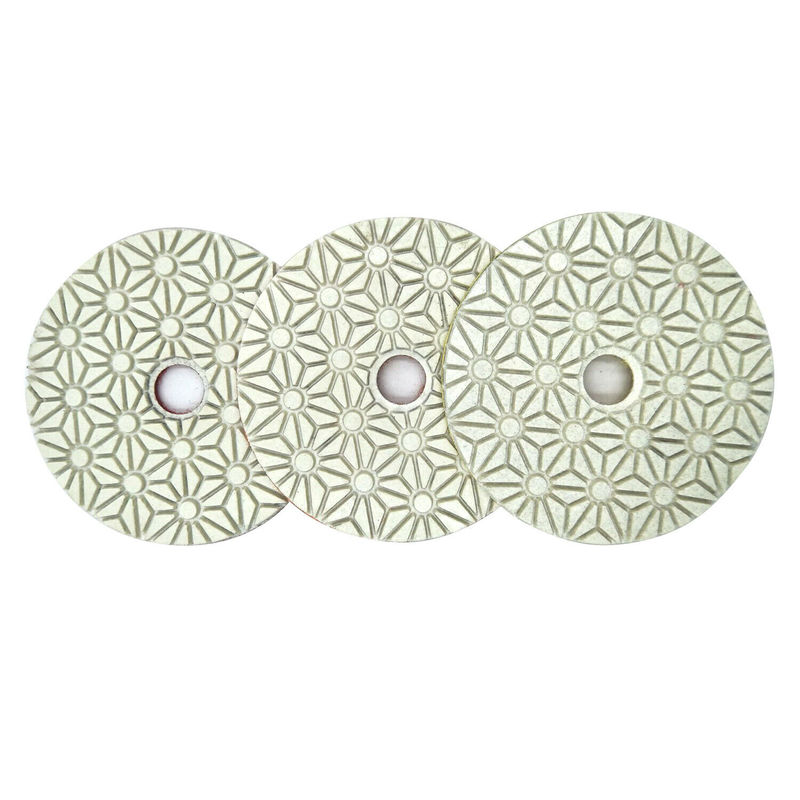 3PCS/Set Dry/Wet 3 Step Diamond Polishing Pads 4-inch for Granite Marble Quartz
