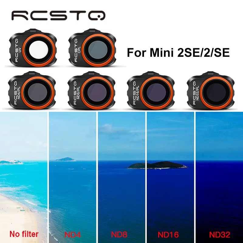 RCSTQ For Mini 2 Drone Camera Lens Filters UV CPL ND4/PL ND8/ PL ND16/ PL ND32/