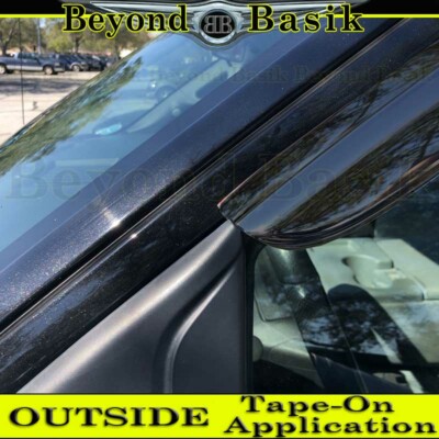 2009 2010 2011 2012 2013 2014 Ford F150 Crew Cab Smoke Door Window Vent Visors