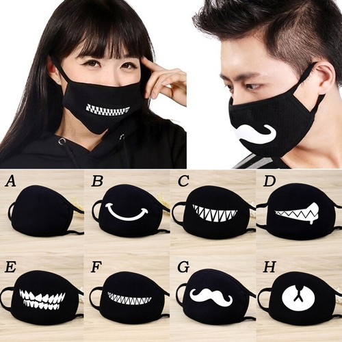 Fashion Black Unisex Cotton Anti Dust Mouth Face Mask Nose Anti