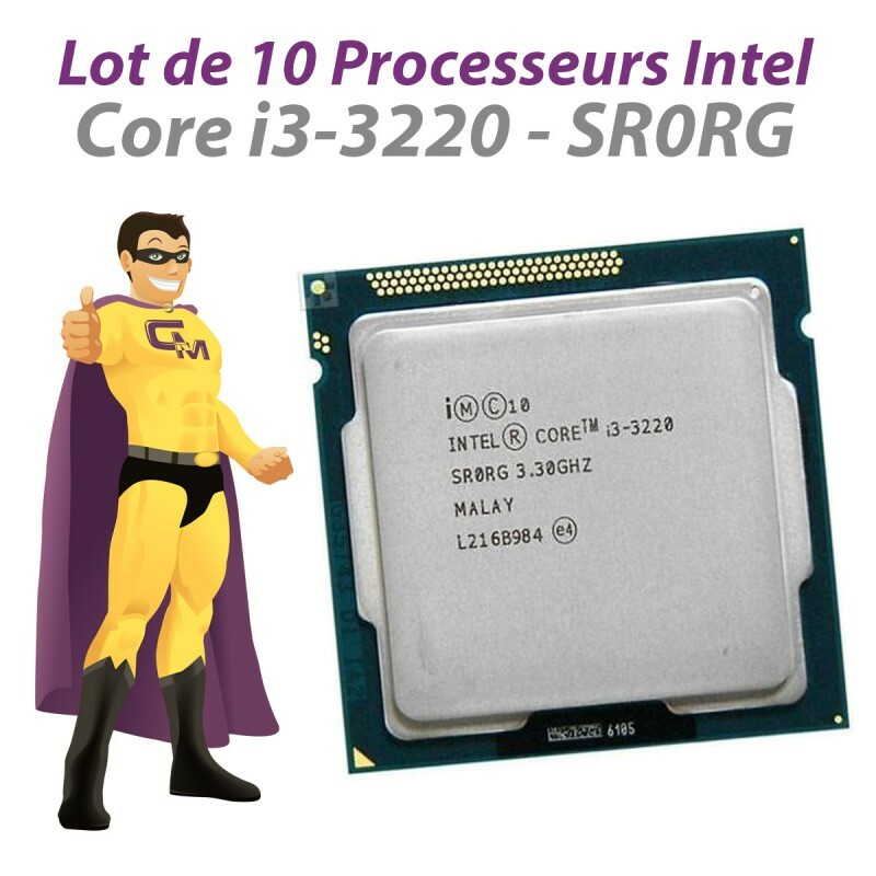 Lot X10 Processeurs Cpu Intel Core I3-3220 3.3ghz 3mo Sr0rg 5gt/S Fclga1155