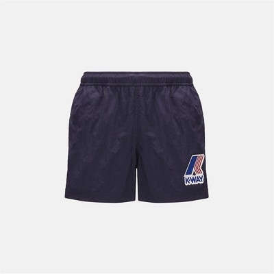 

Мужской костюм K-WAY K1121YW Hazel Macro Logo Shorts Boxer Shorts Sea Kway Blue E20, Синий
