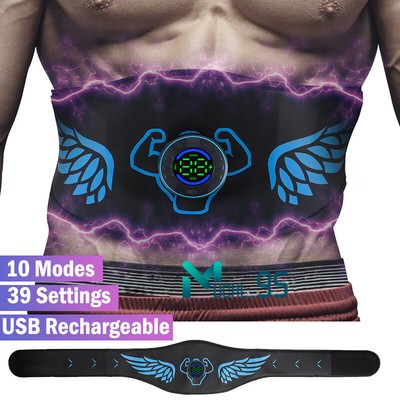 EMS Abdominal Muscle Toning Trainer Belt ABS Stimulator Fitness Binder Gym Belt