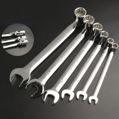Adjustable Flex Head Socket Wrench Metric Open End Spanner Repair Hand Tools