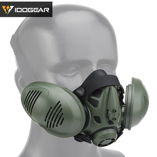 Tactical Foldable Half Face Airsoft Mesh Mask with Ear Protection