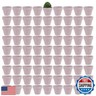 Yishang 1.9 Inch Tiny Pink Terracotta Pots Pack of 72-Small Mini White Clay Pots with Drainage Holes Flower Nursery Terra Cotta Planter for Tiny Cactus,Herb,Succulent Plants,Crafts