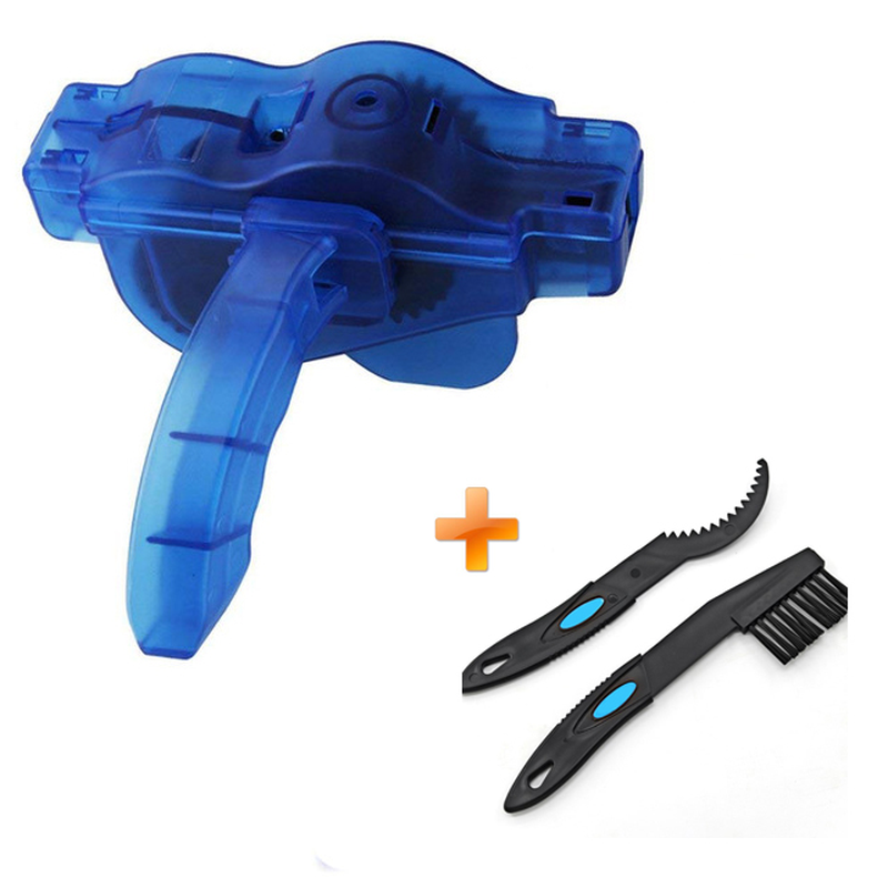 ZK30 Dropshipping Portable Bicycle Chain Cleaner Bike Brushes Scrubber Wash Tool