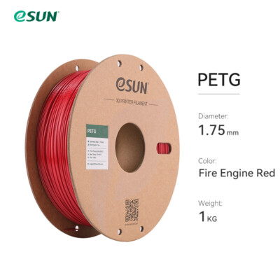 eSUN 3D Printer PETG Filament 1.75mm 1KG 2.2lb Spool High Transparency