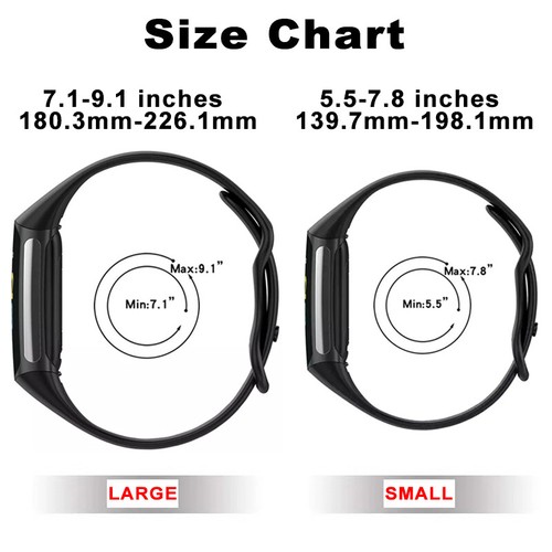 Replacement Silicone Band Strap Wristband For Fitbit Charge 5 Charge 6