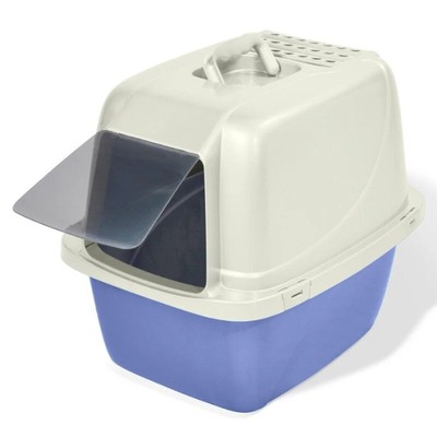 Van Ness Plastics Enclosed Cat Litter Box White, LG