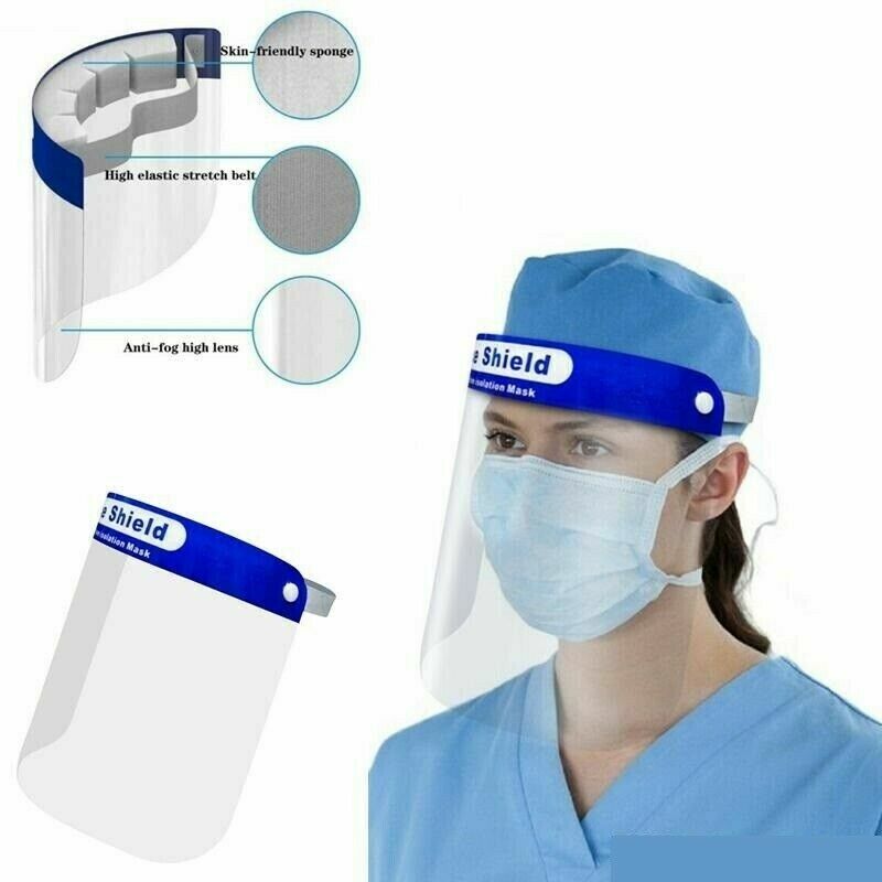 Visiera Di Protezione Antispruzzo Trasparente Plexiglass Protettiva Paraschizzi