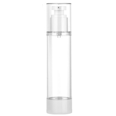 15-100ml Clear Airless Cosmetic Cream Bottle Empty Travel Size Dispenser
