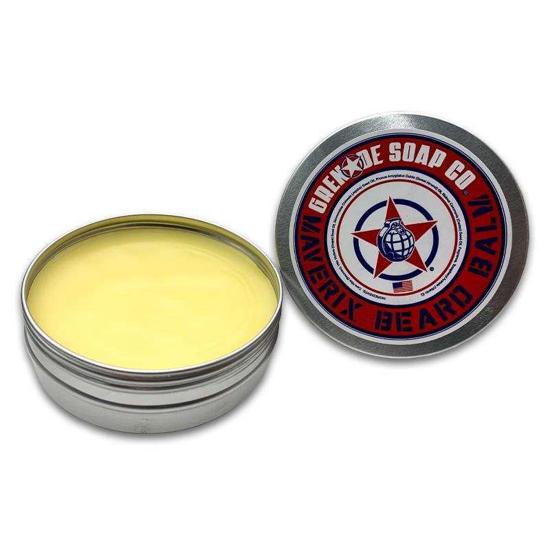 Men's Beard Grooming Kit Grenade Soap Co Maverix Beard Mustache Hair Balm