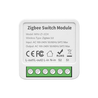 New Tuya Zigbee / WiFi Mini Smart Switch 2/3/4 Gang Support 2-way Control With S
