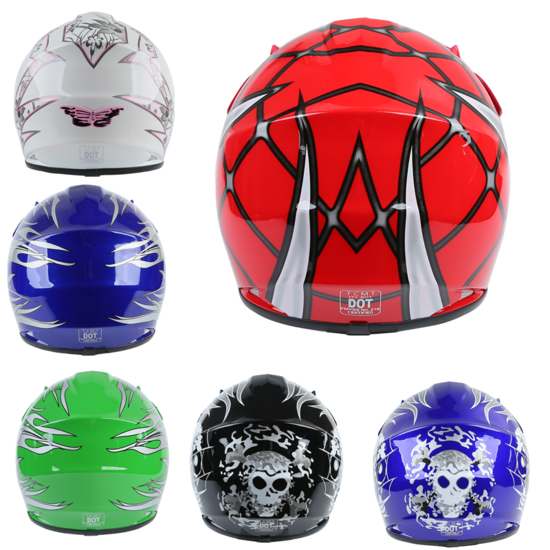 Youth ATV Helmet Motocross DOT Safety Kids Dirt Bike Off-Road S M L XL 6 Colors