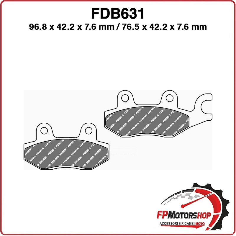 PASTIGLIE FRENO PER MOTO FDB631ST BENELLI CAFFE NERO 250 08>11 HONDA NSR 50