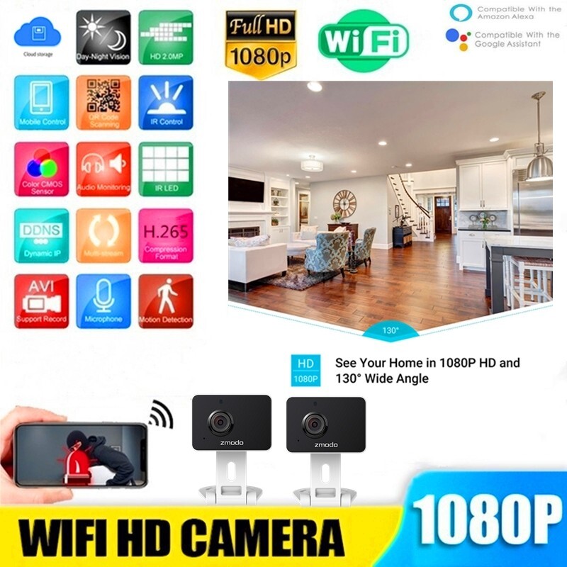 Zmodo 1080P Mini Pro Security Camera Wireless Baby Monitor P