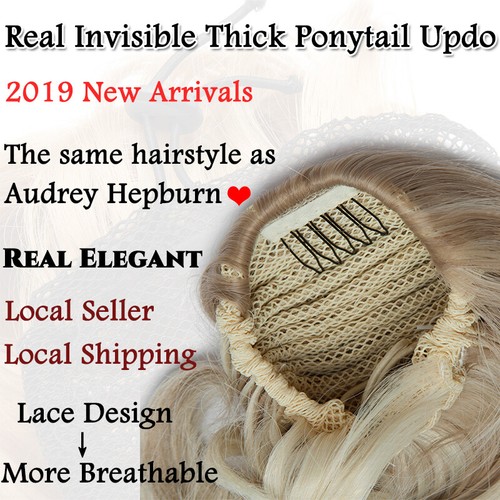 Horn Hair Bun Real Natural Clip In Hair Piece Extensions As Human Chignon Updo A