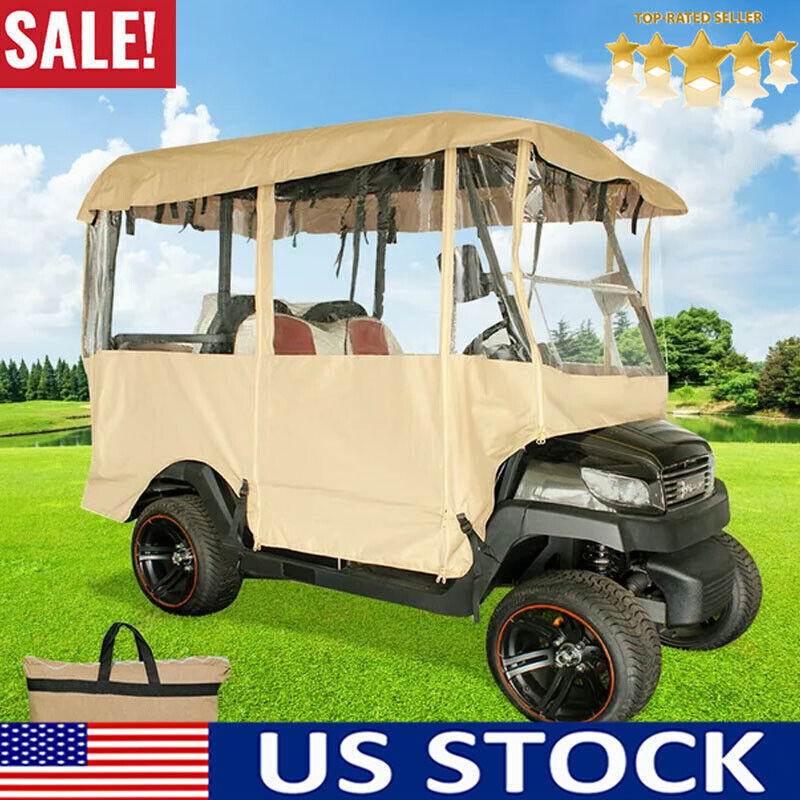 Cart Enclosure Cover Yamaha Club 300d Waterproof Driving 4 Person