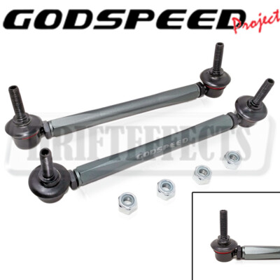 FOR TOYOTA AVALON 1997-2004 GODSPEED FRONT SWAY BAR ADJUSTABLE LINKS 250MM-310MM