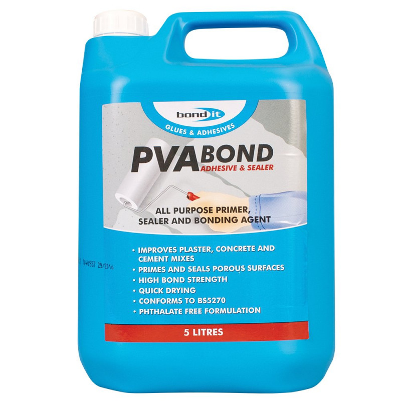 Bond It Premium Grade PVA Adhesive, Sealer, Primer & Bonding Agent 1L 2
