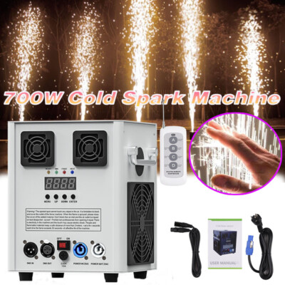 4PCS 700W Cold Spark Machine Firework Stage Effect DMX DJ Event Wedding w/Case
