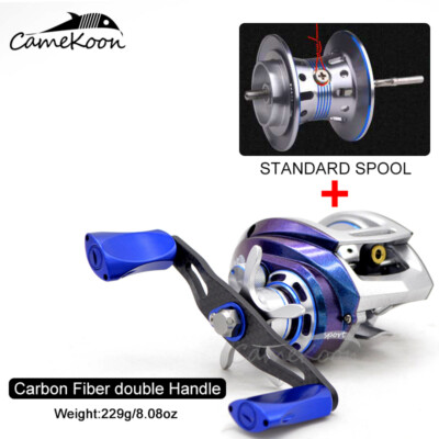 CAMEKOON Saltwater Baitcasting Fishing Reel 9 S.Steel Bearings 17LB Carbon Drag