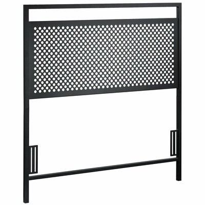 Sauder Boulevard Cafe Twin Metal Headboard in Black