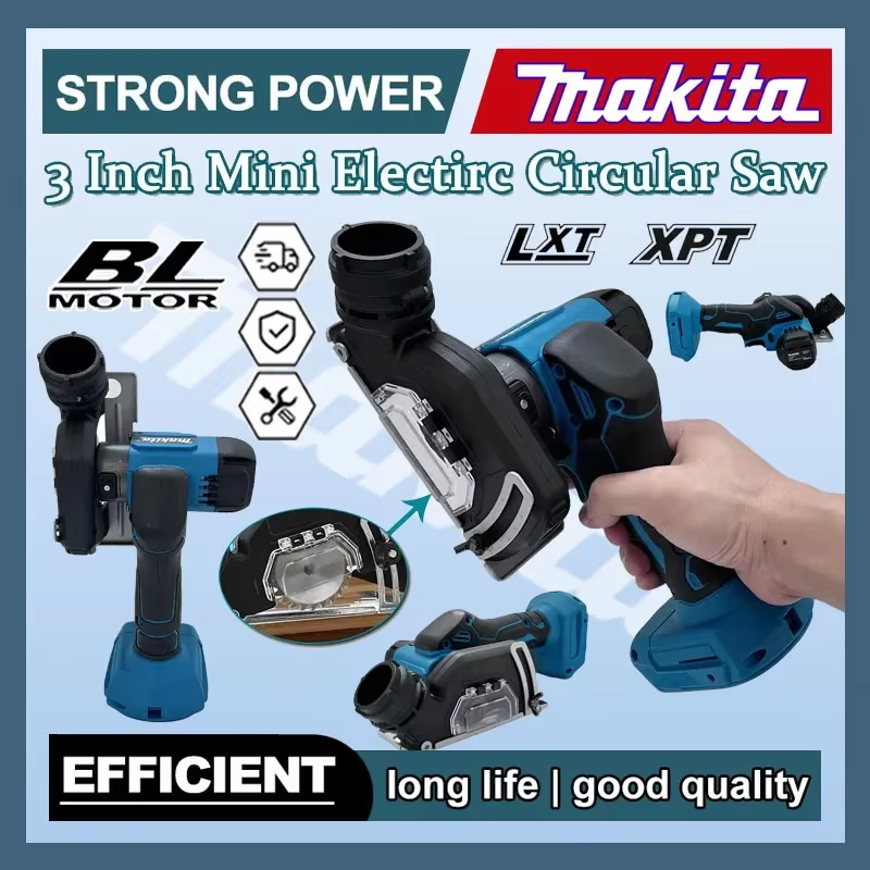 Cordless Rechargeable Handheld 3Inch Mini Brushless Electric Circular Saw Electi