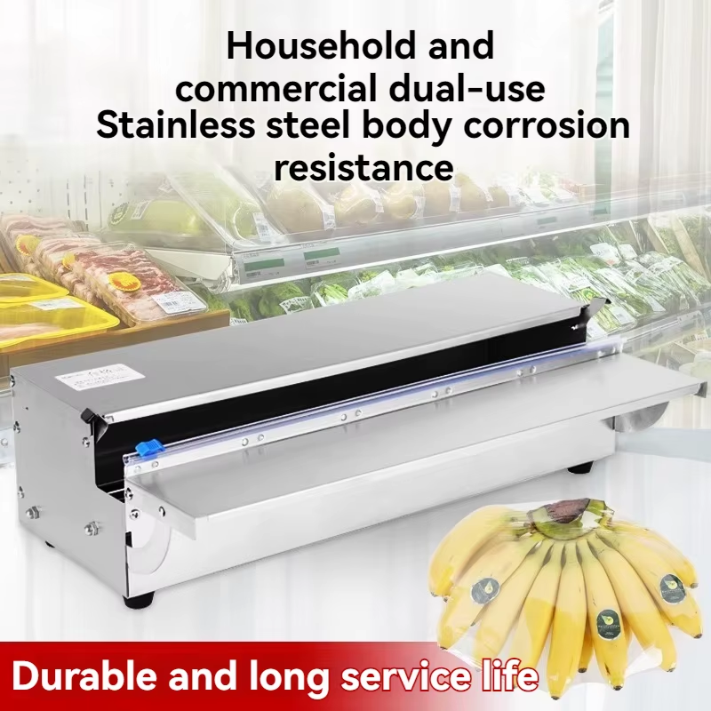 Plastic Wrap Baler Commercial Packaging Supermarket Vegetables and Fruits Sealin