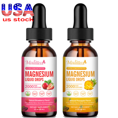 Magnesium Glycinate Supplement 2000mg Magnesium Glycinate Liquid Drops