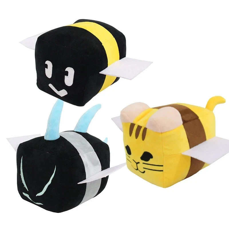 20cm Plush Bee Swarm Simulator Toy - Soft Stuffed Animal for Kids