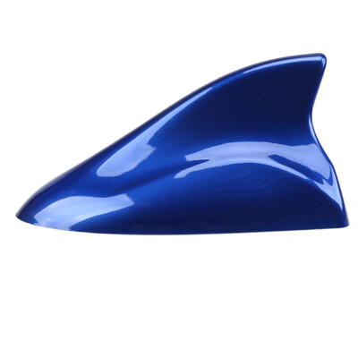 Blue Shark Fin Antenna Roof Radio FM/AM Universal Signal Decor Cover Aerial