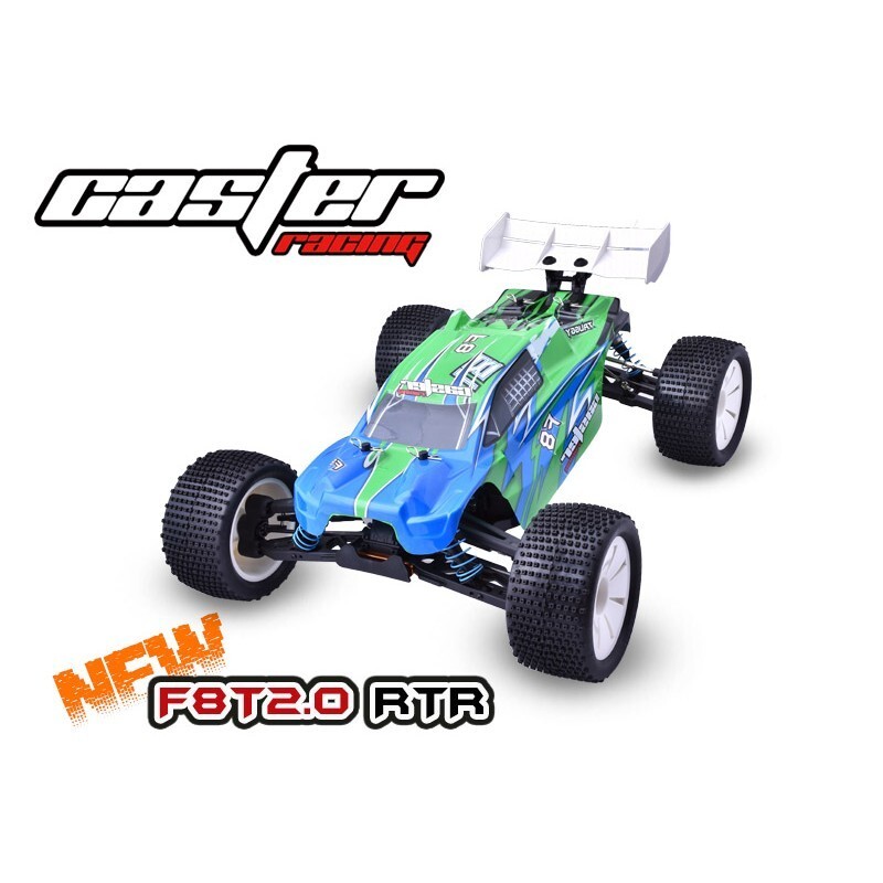 Caster Racing 1:8 E Truggy F8T 2.0 4WD ARTR & Batteries & Parts